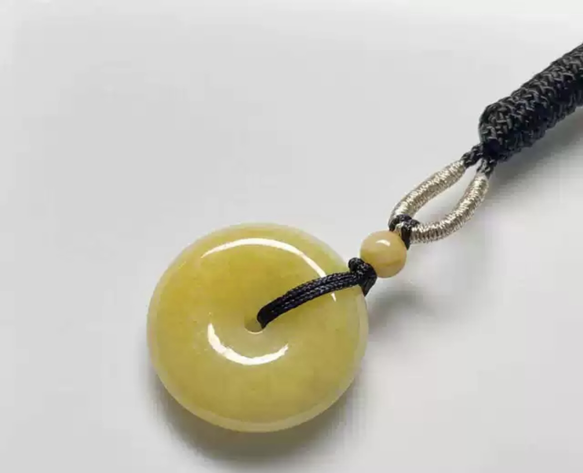 翡翠吊坠平安扣项链编绳挂件天然A货（多样性只发一件）