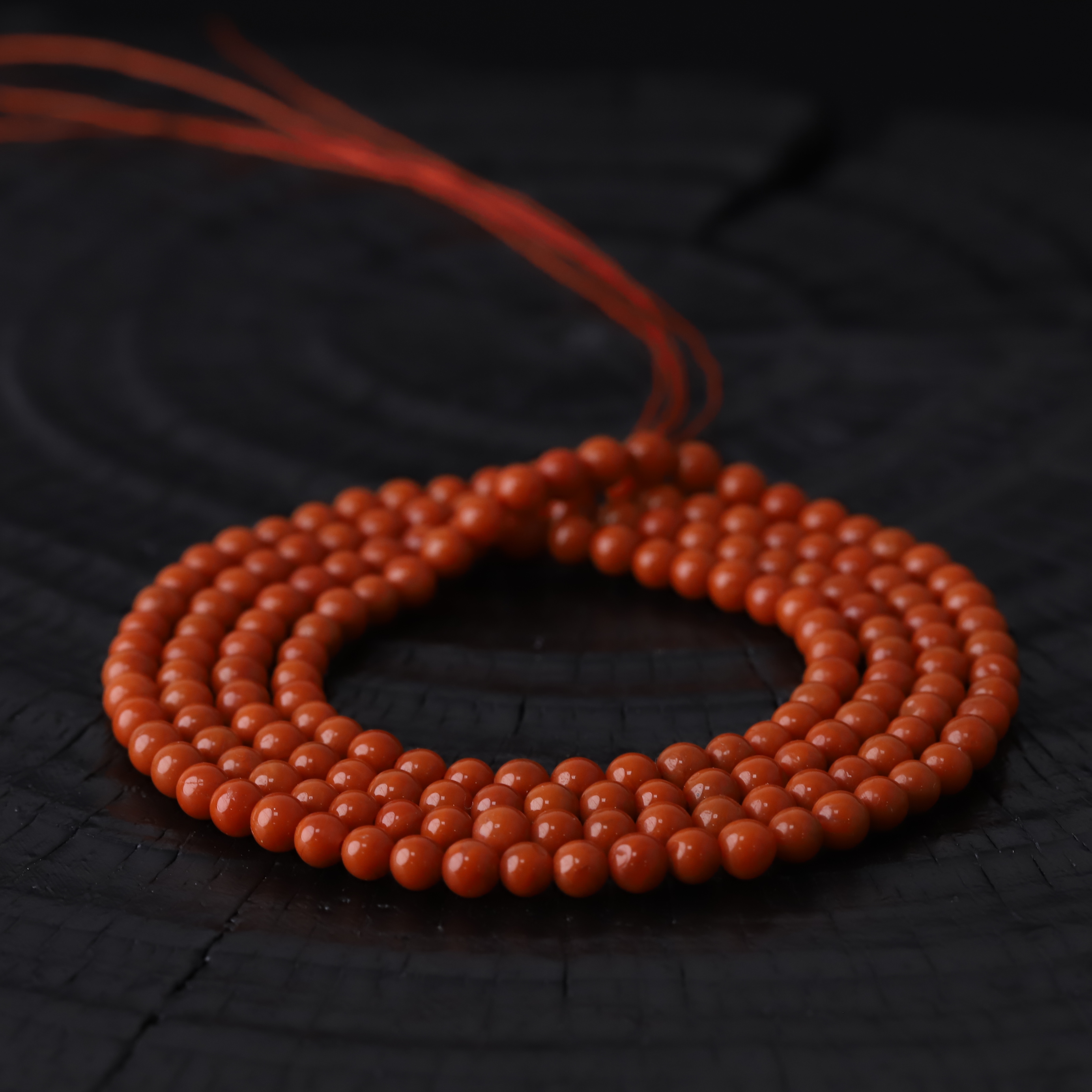 S8889【柿柿如意】原矿南红圆珠时尚百搭文玩长串