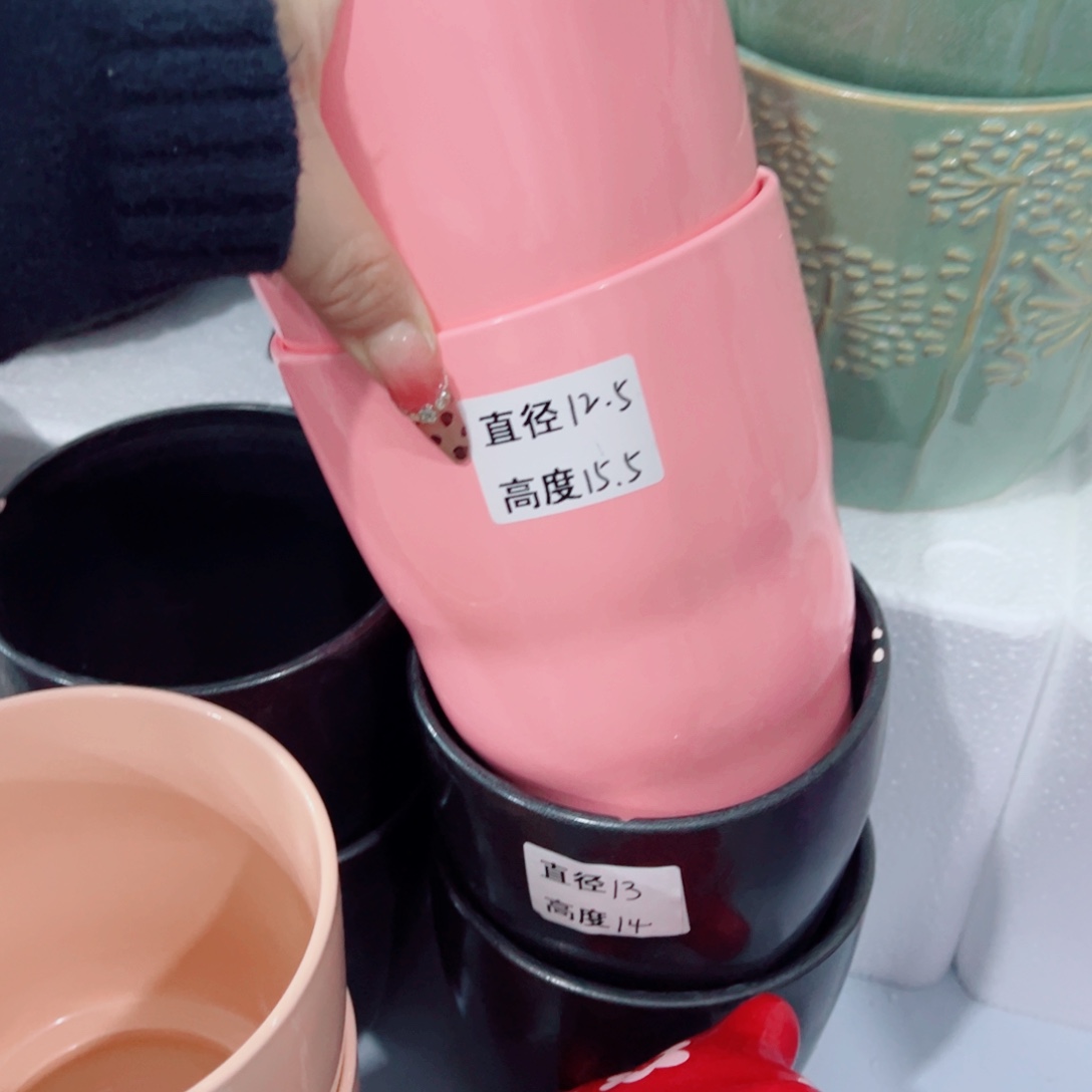 有孔，陶瓷花盆满10米包邮发货