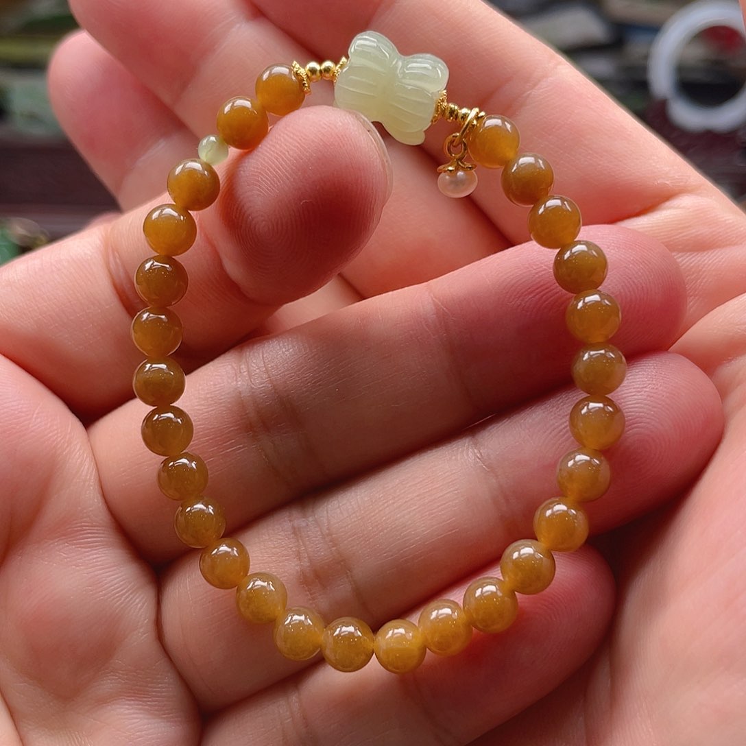 手链银S925镶嵌和田玉