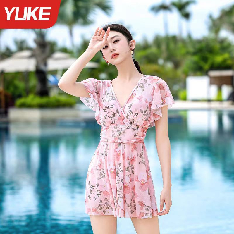 泳衣福利连体分体比基尼温泉度假保守游泳衣装女泳装