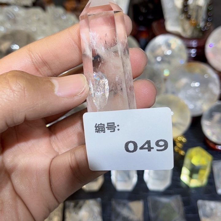 水晶摆件未镶嵌六棱柱