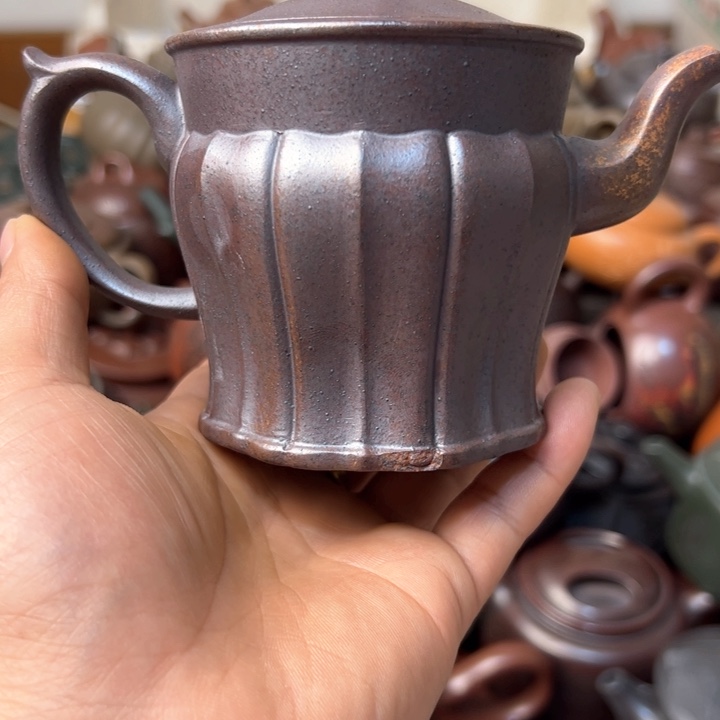 紫砂茶壶紫砂壶微瑕把手开裂