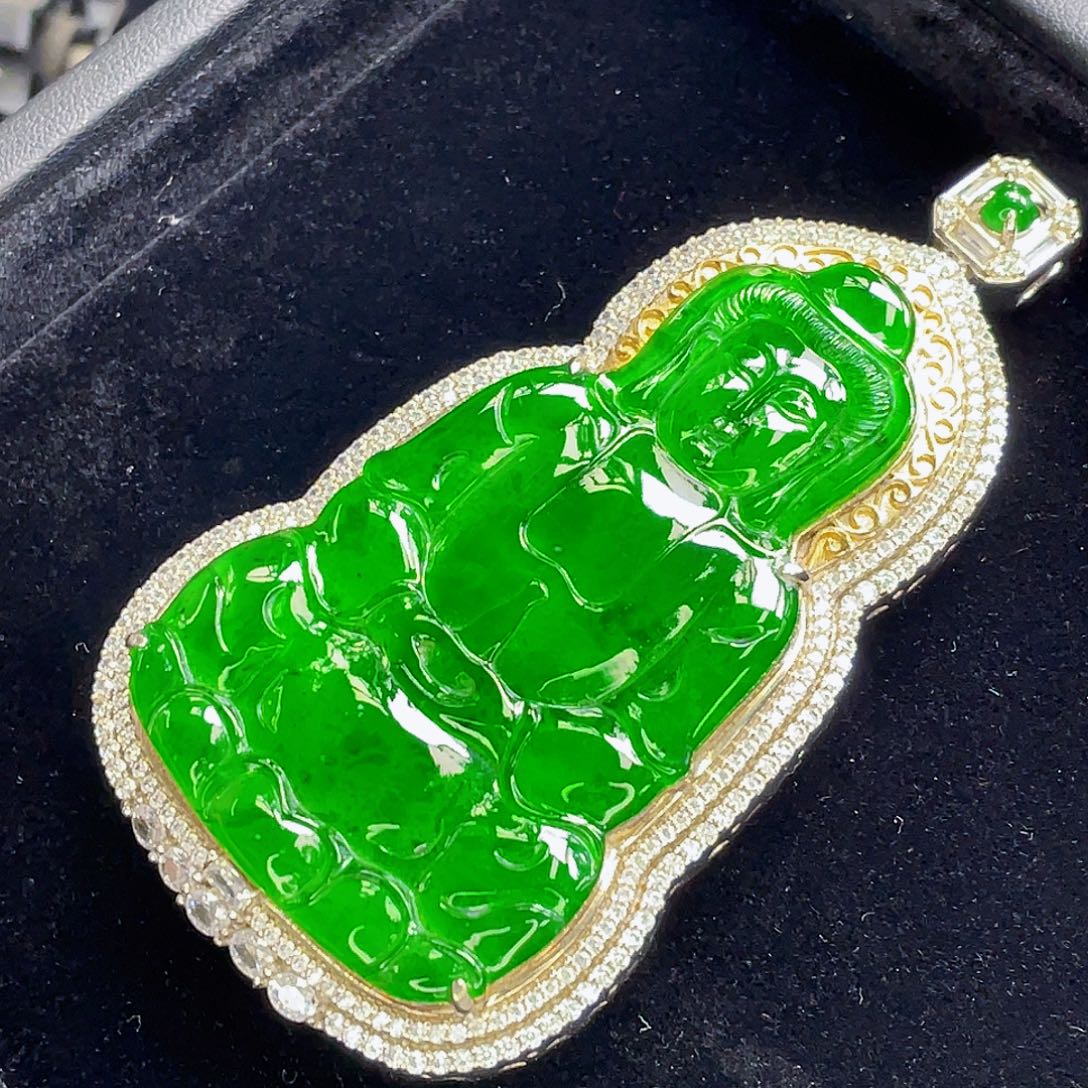 翡翠未镶嵌吊坠(不含链)