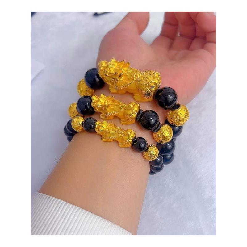 合金手链 精品 时尚貔貅手链情侣（选大小）