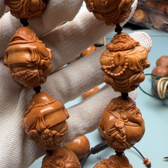 橄榄核手串橄榄雕工艺的