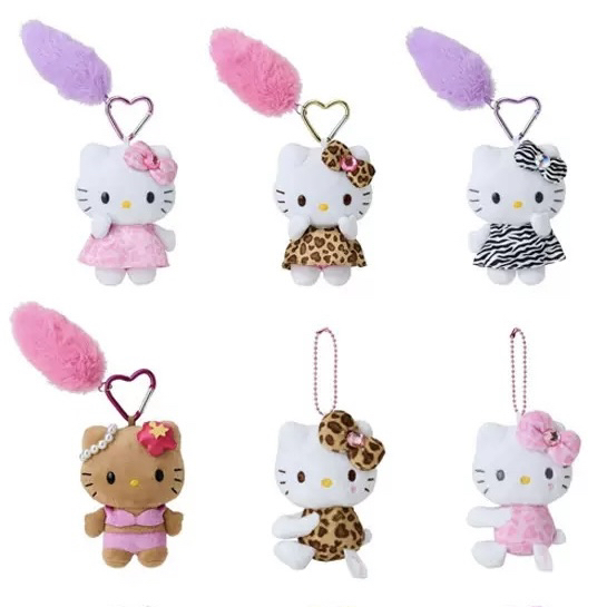 【宝藏库】毛毛小尾巴系列/侧身豹纹kitty挂件