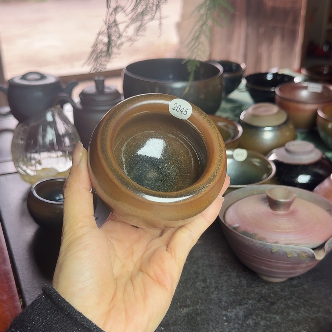 茶盏2645柴烧主人杯