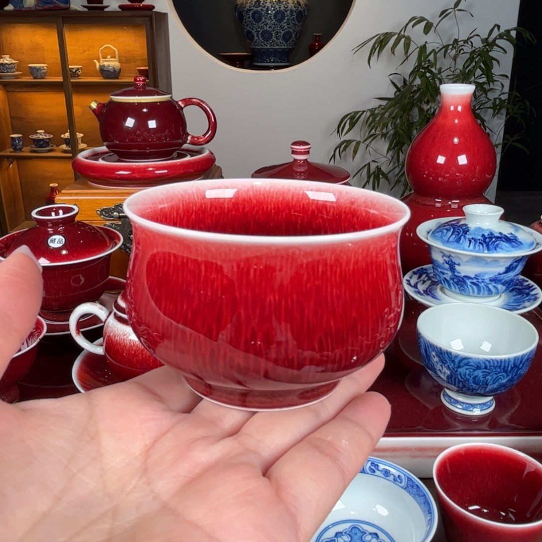 杯闻轩坊原矿郎红 布袋杯