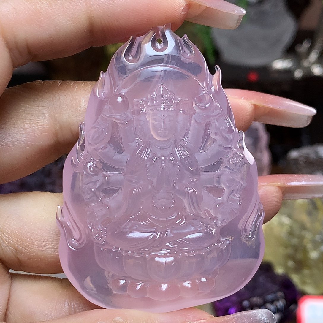 锦***来水晶未镶嵌颈饰天然