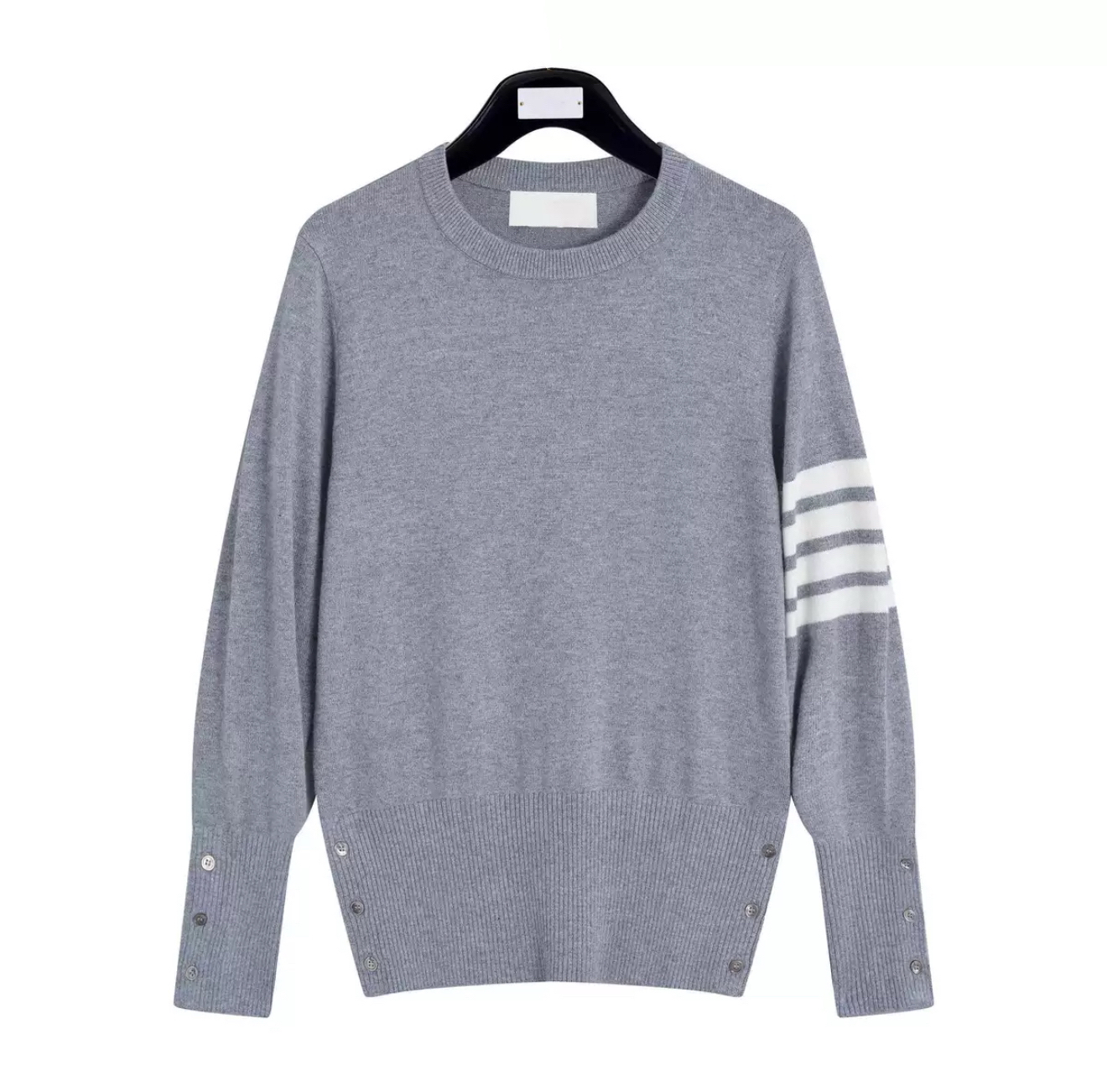 THOM BROIANTB【官方正品】TB打底四条杠圆领秋冬百搭套头毛衣