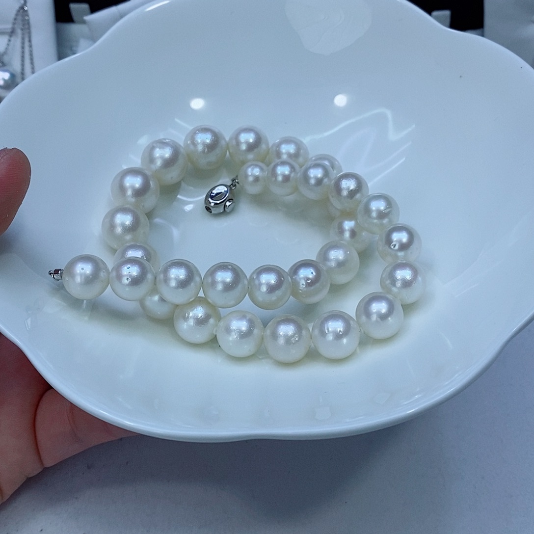 海水珍珠颈饰银S925镶嵌