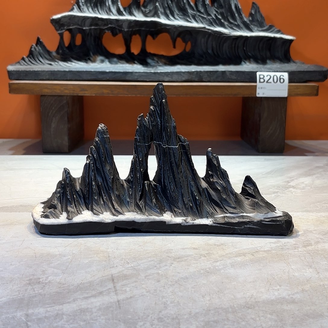 摆件清****l灵璧石奇石摆件 