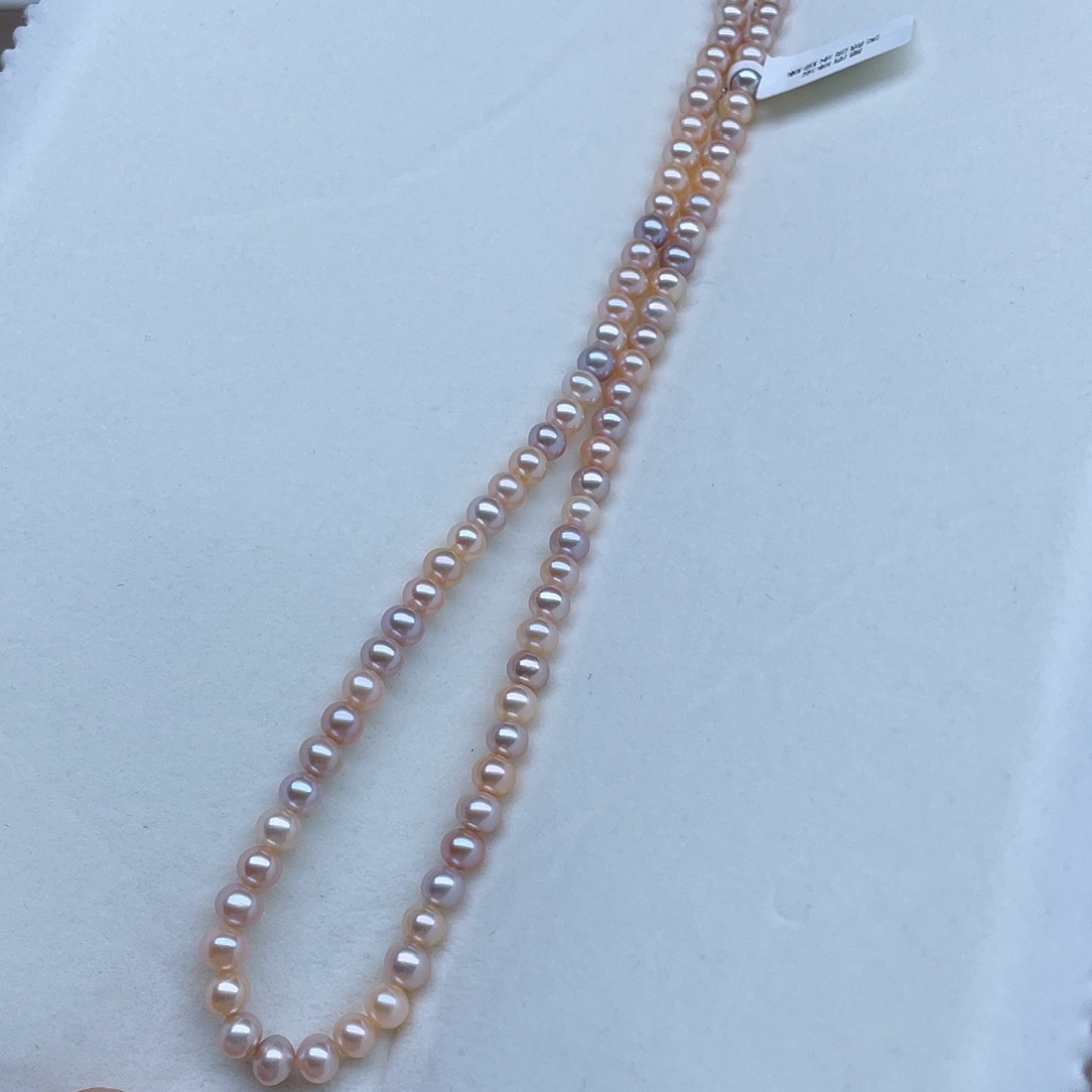 淡水珍珠银S925镶嵌颈饰