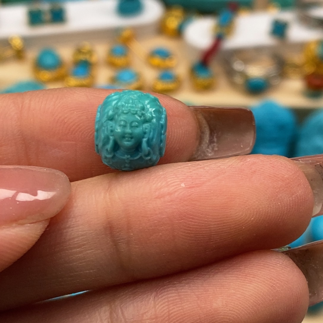 未镶嵌绿松石挂件大*