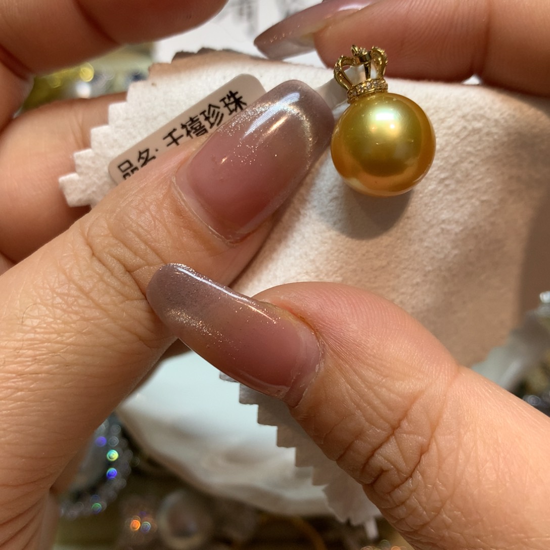 海水珍珠颈饰14K金镶嵌