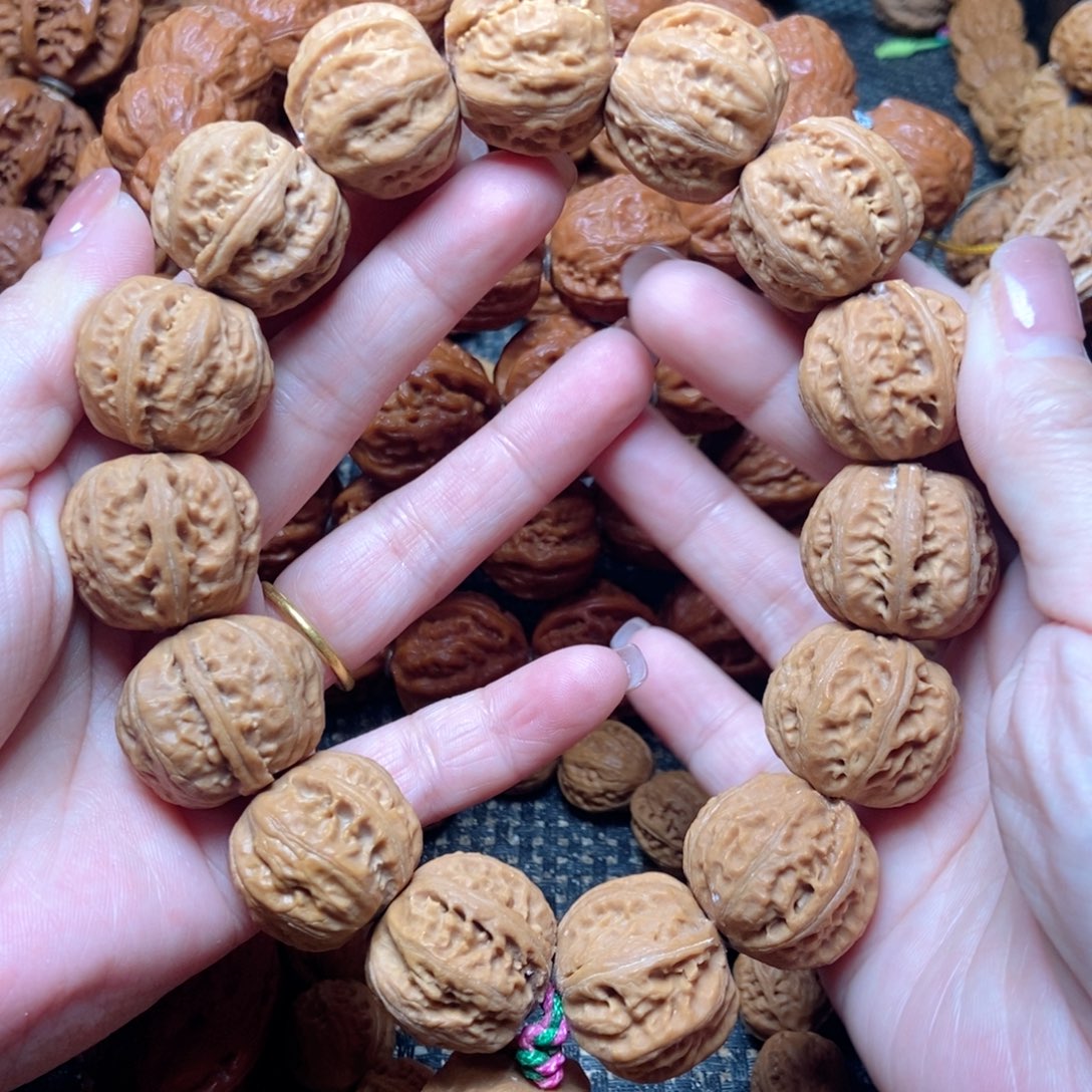 吊坠桃核磨盘粗筋八棱手持