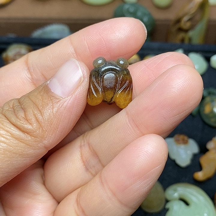 浅***然岫岩河磨玉（透闪石质玉）未镶嵌颈饰