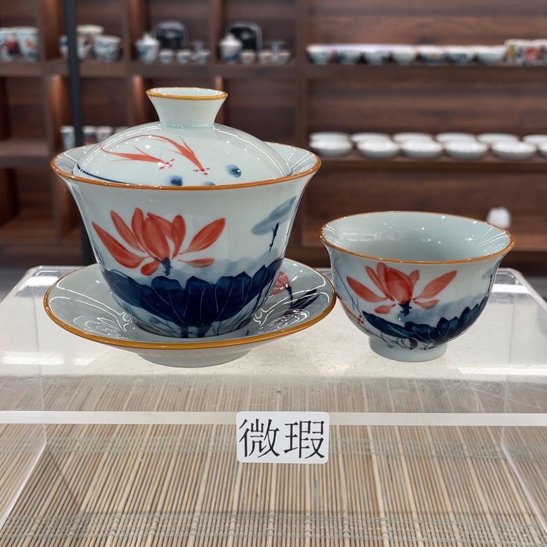 釉下老陶泥手工绘制