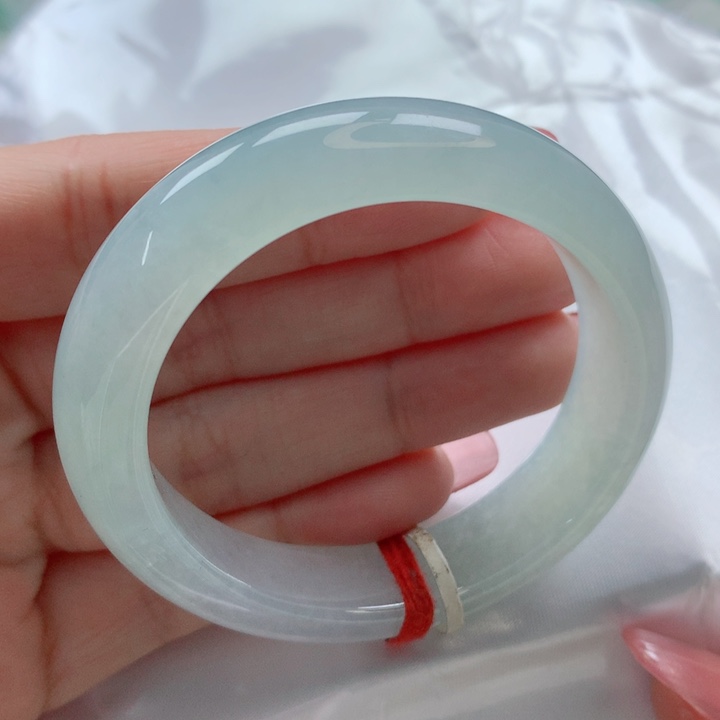 翡翠手镯未镶嵌毕业款冰晴起光葡萄肉52贵妃