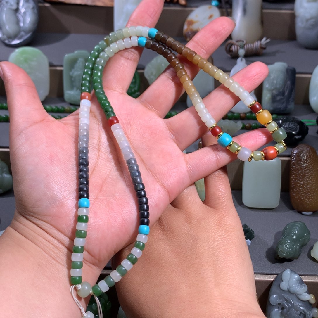 和田玉手链未镶嵌随**欲