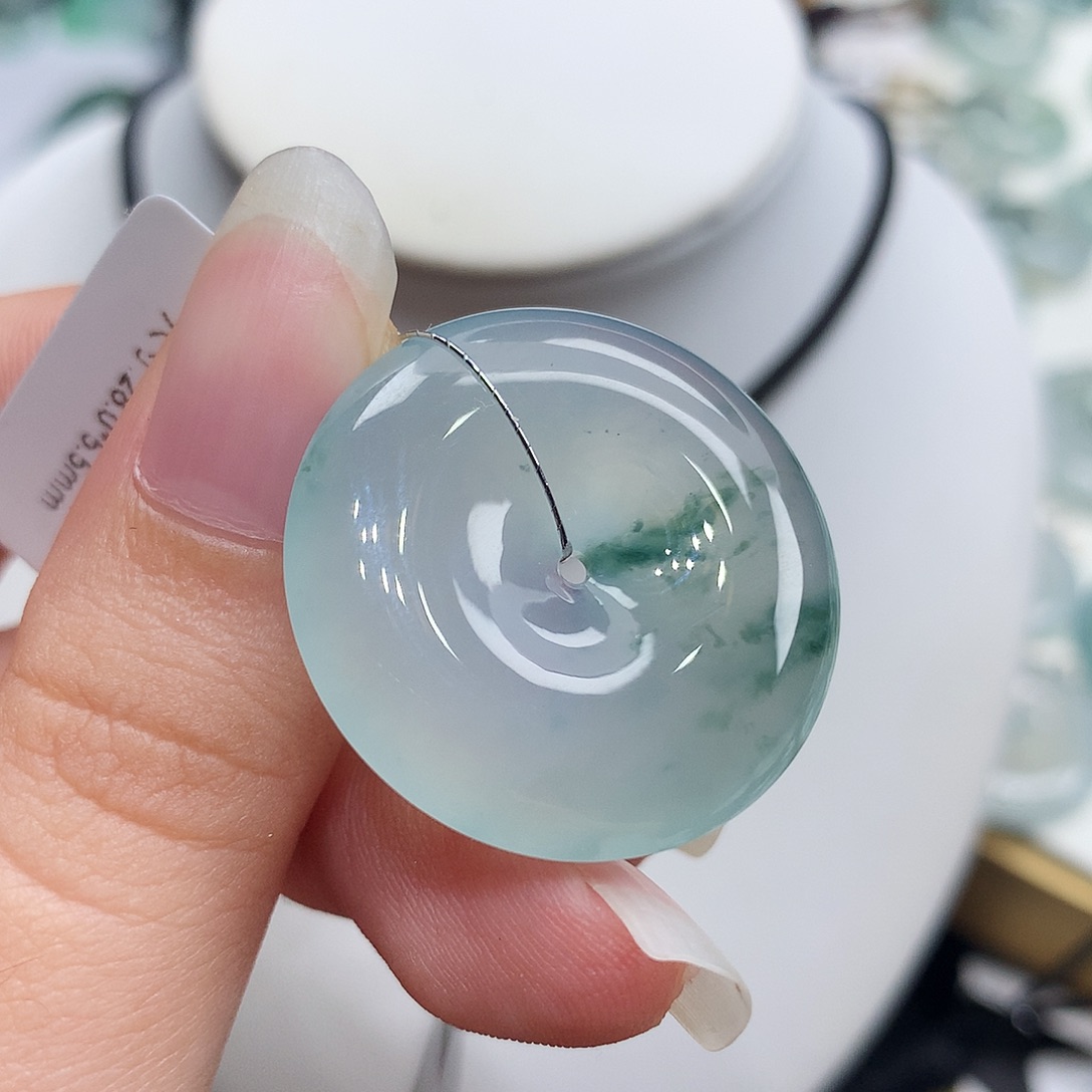 翡翠未镶嵌胸饰翡翠128，28/5.5