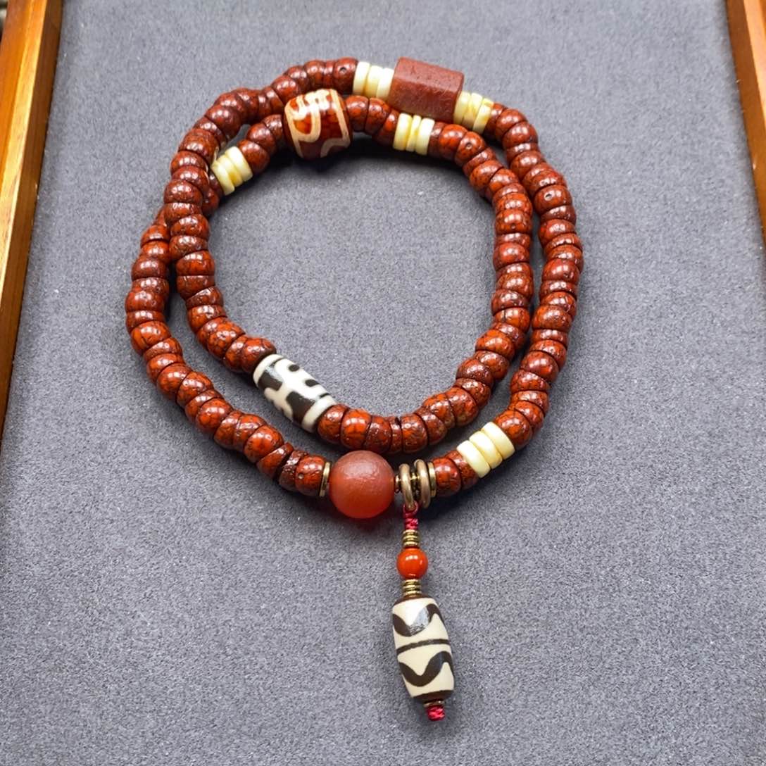 菩提把件未镶嵌星月大肠