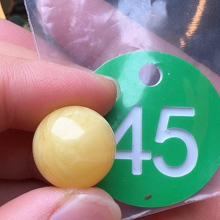 蜜蜡裸石未镶嵌皮点14.9m m