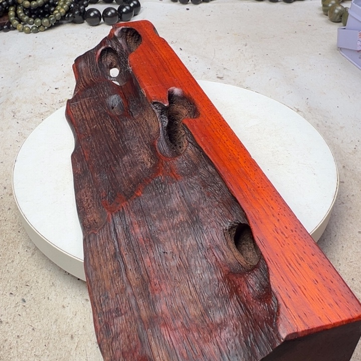 哼***～木邵氏紫檀底座摆件