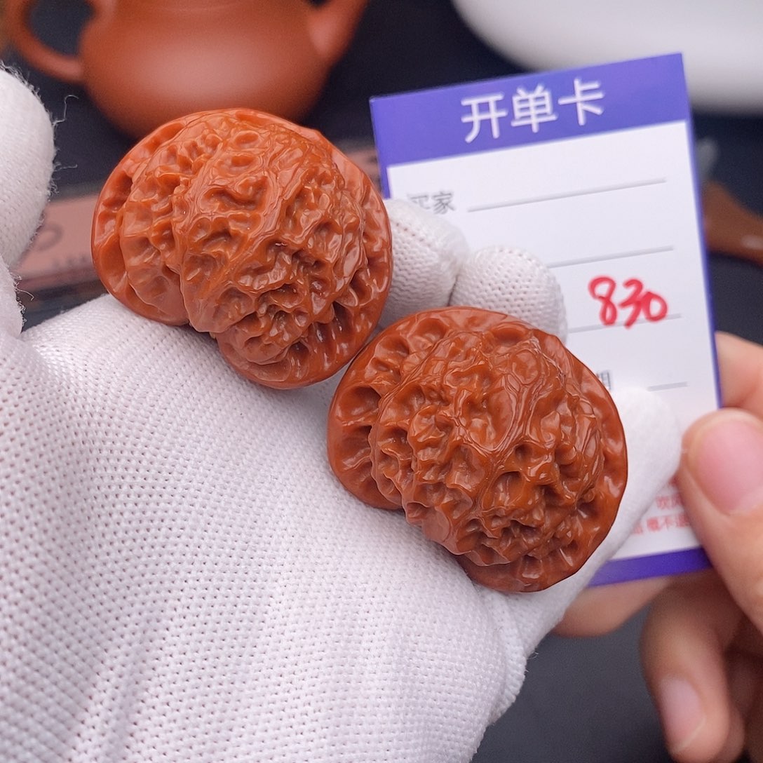 文玩核桃把件42宫灯830