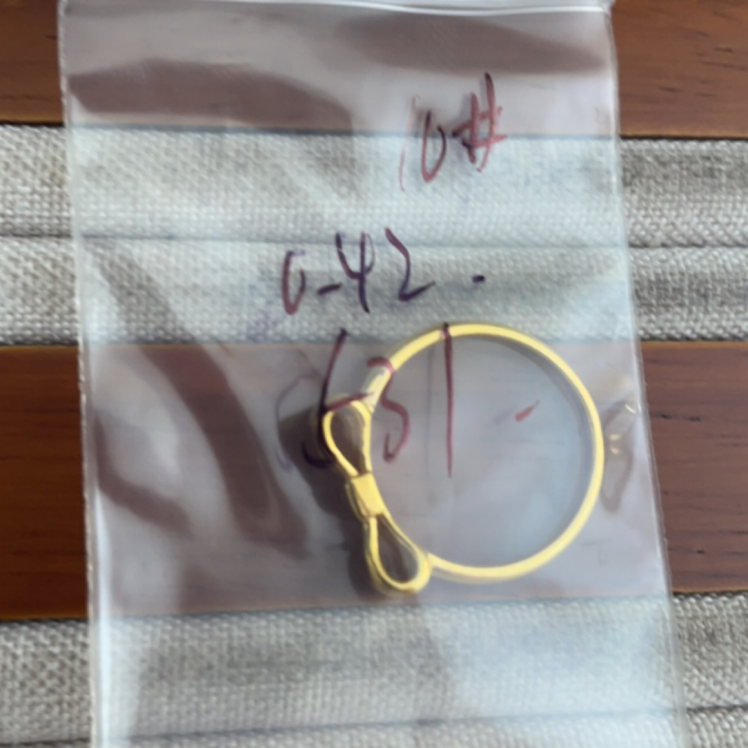 克重0.42 10号 蝴蝶结戒指 足金999