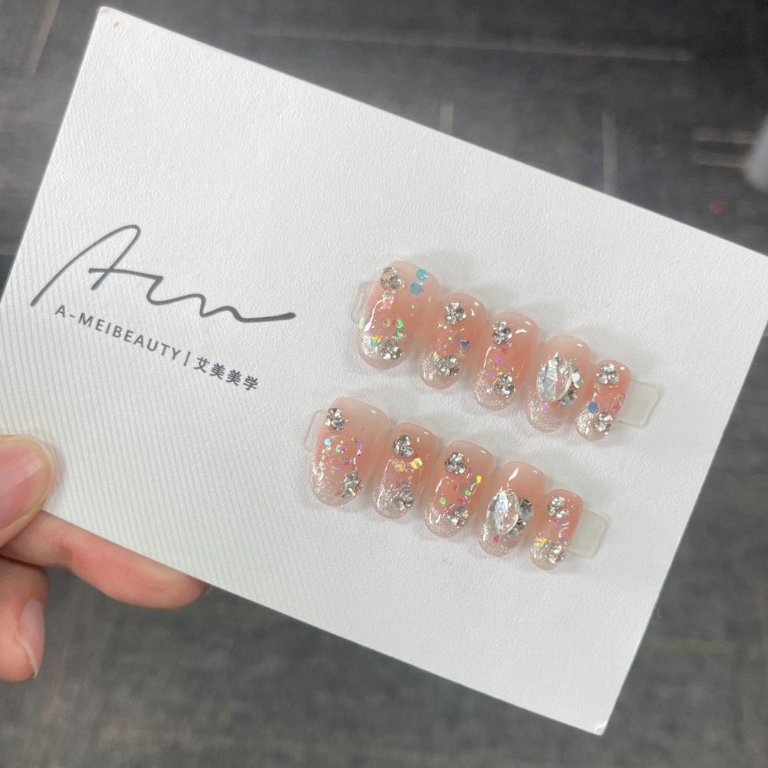 【星钻织梦】立体钻款穿戴甲日常显白美甲轻奢设计款甲片