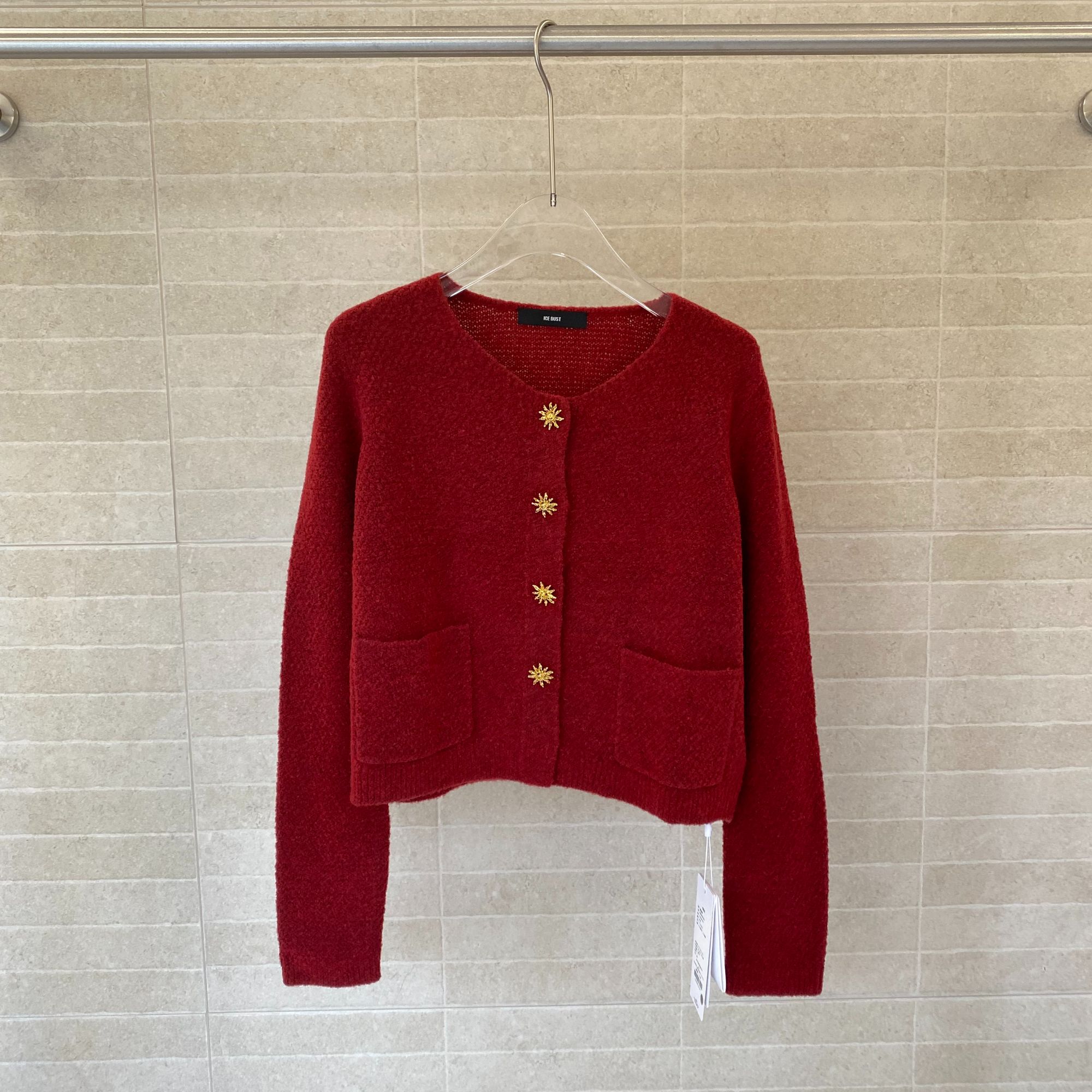 ICE DUST 太阳花针织开衫25年冬25FWSW92——1780