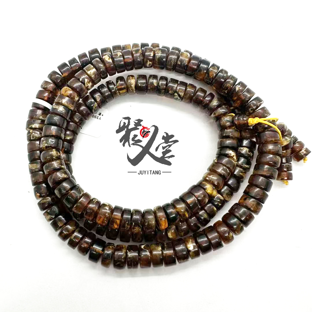 抚顺琥珀花珀9mm直切长链