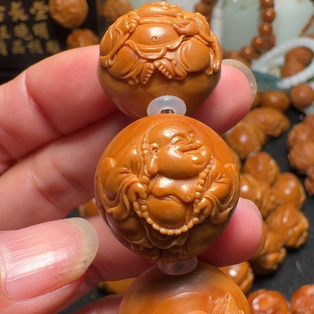 橄榄核手串/手链万****集王晓明核雕艺术弥勒