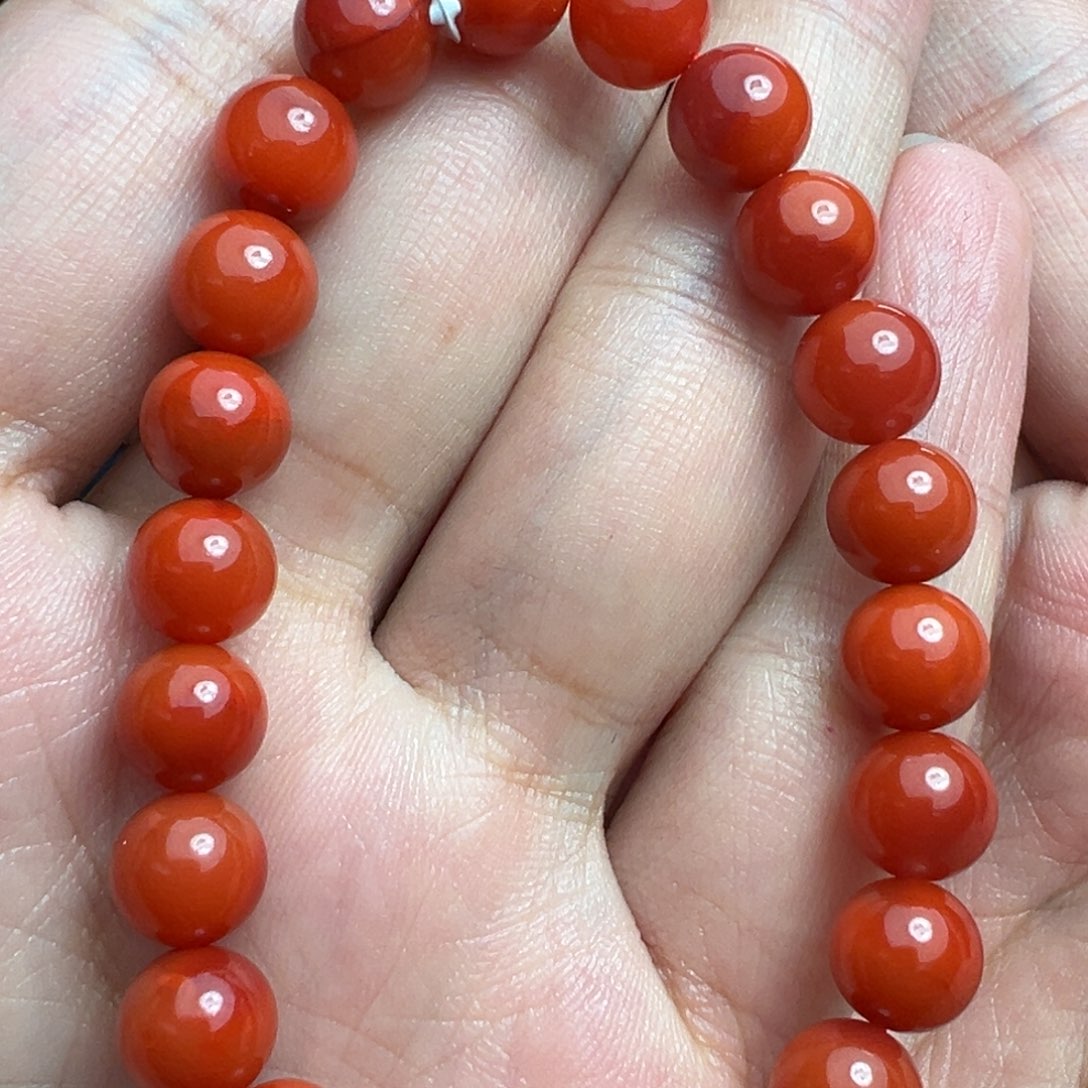 樱***凝南红玛瑙未镶嵌颈饰