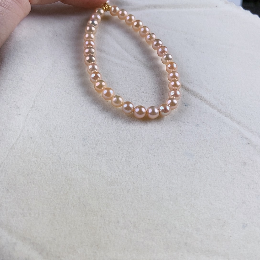 淡水珍珠手绳银S925镶嵌