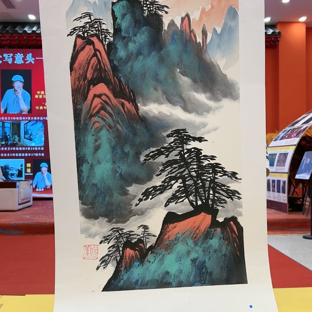 国画姜国华展览原作