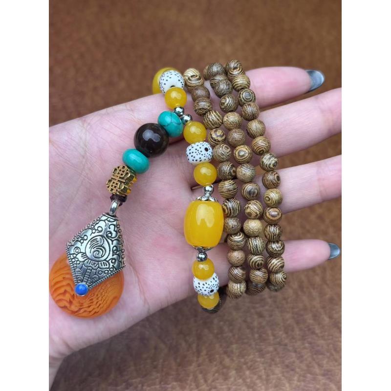 S0488 花梨木项链无礼盒