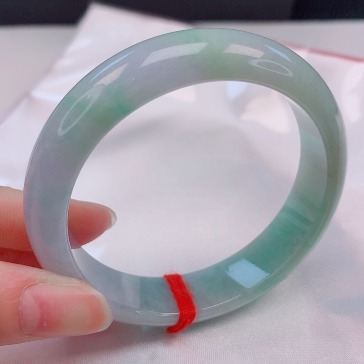 翡翠未镶嵌手镯54圈