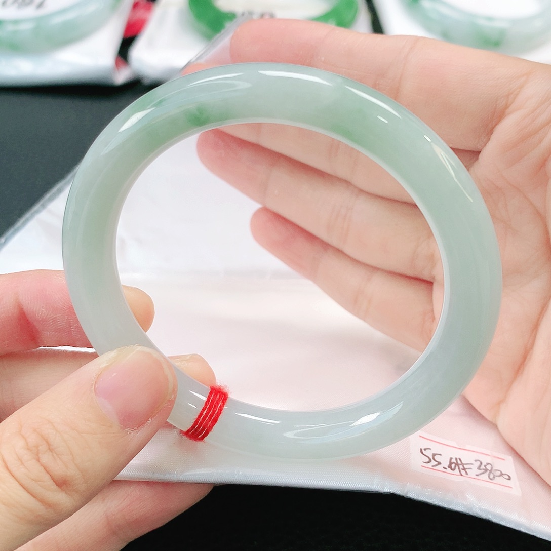 未镶嵌手镯翡翠缅甸圆55