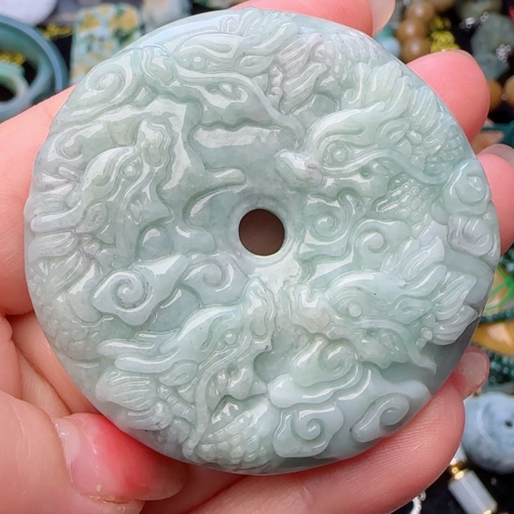 翡翠颈饰未镶嵌天然A货33