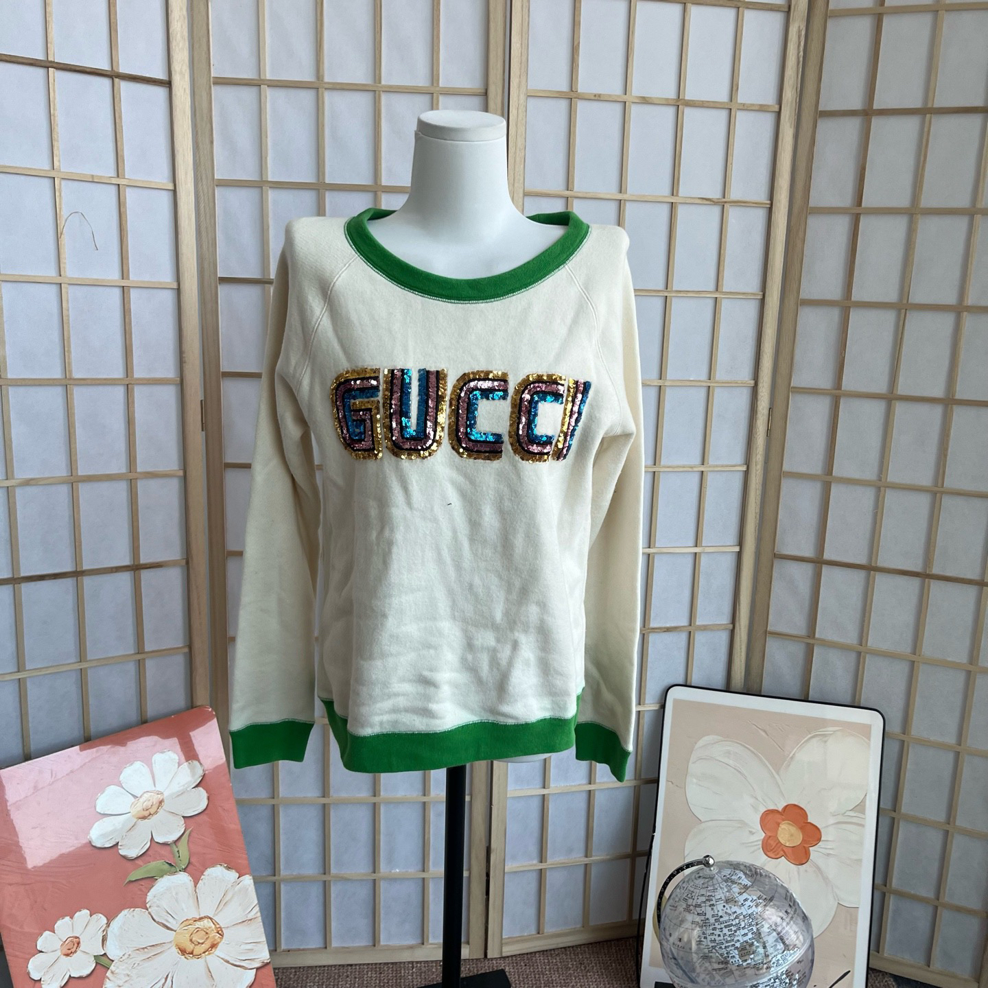 99新 GUCCI/古驰 A10730 Gucci 卫衣 99新 s码 落肩 胸围94 