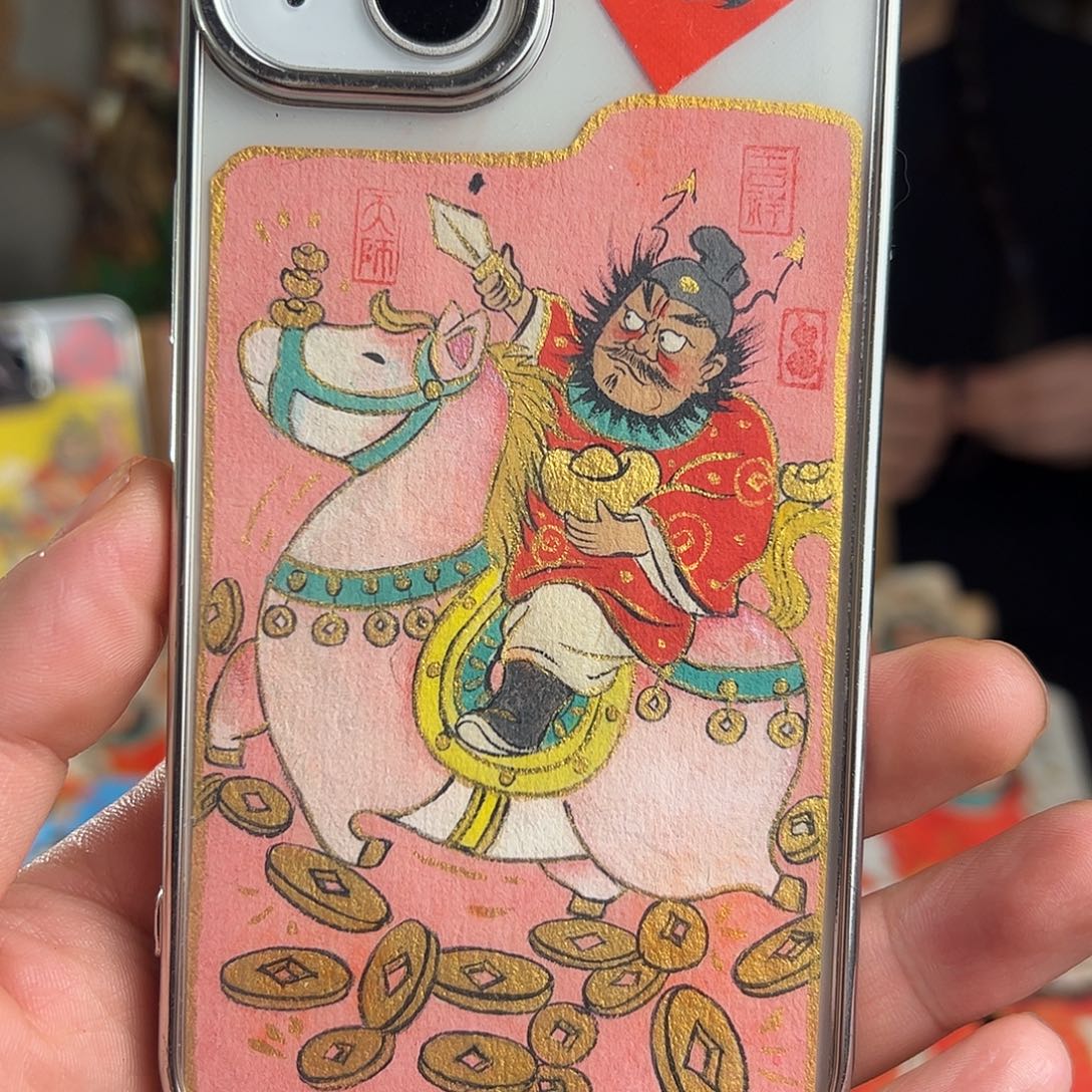 纯手绘钟馗文创画