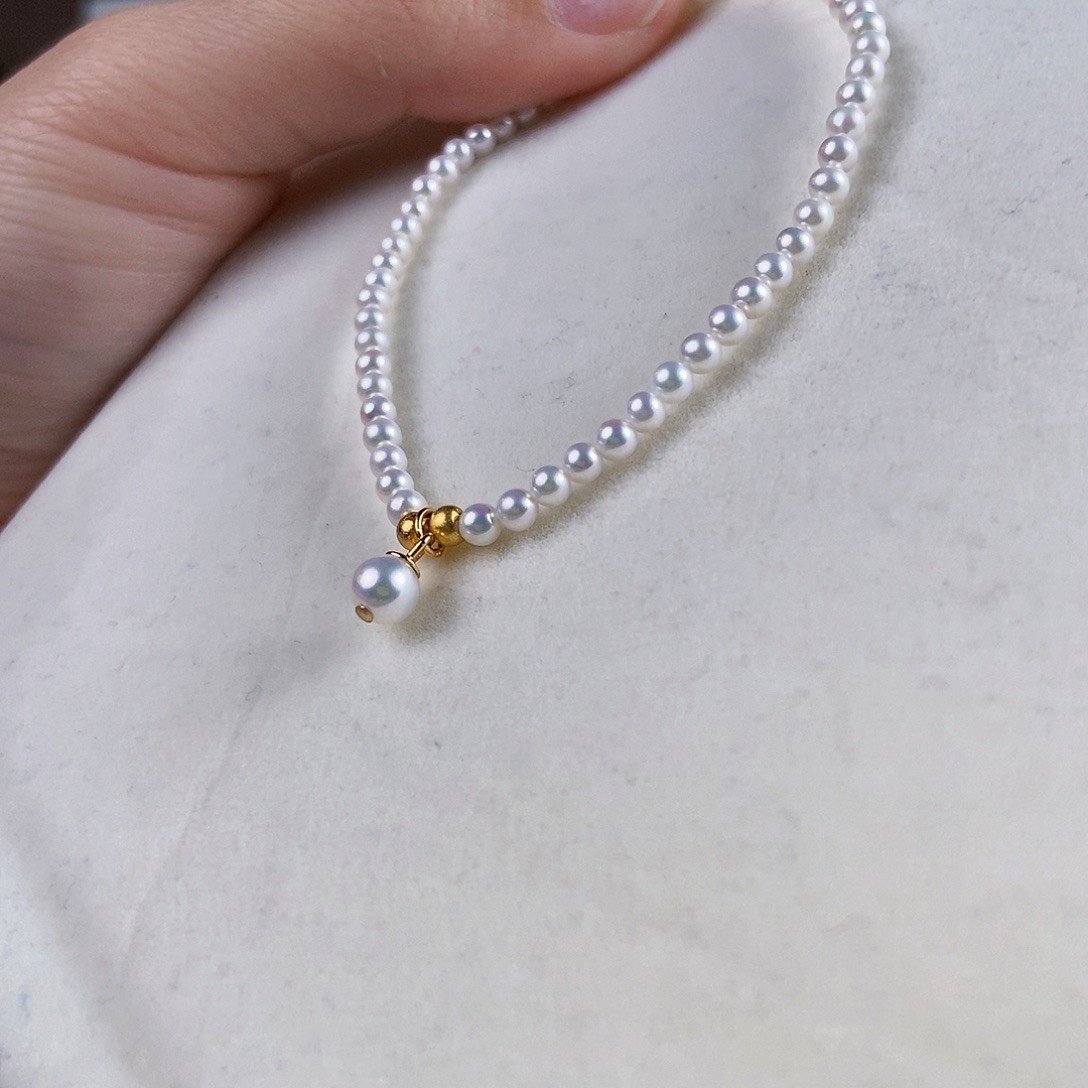 淡水珍珠手绳银S925镶嵌