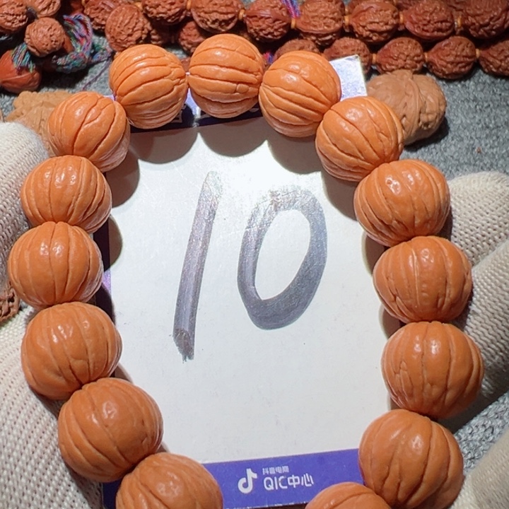 桃核手串10西瓜猴头手串