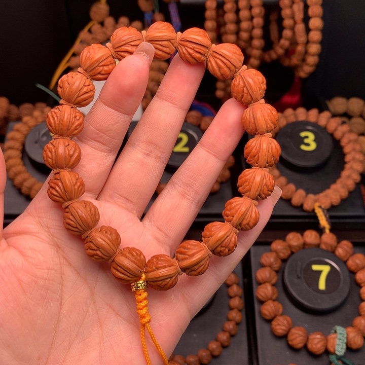 桃核吊坠1.4野生火麒麟手串