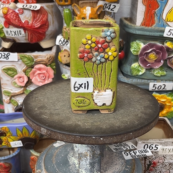 粗陶材质多肉花盆