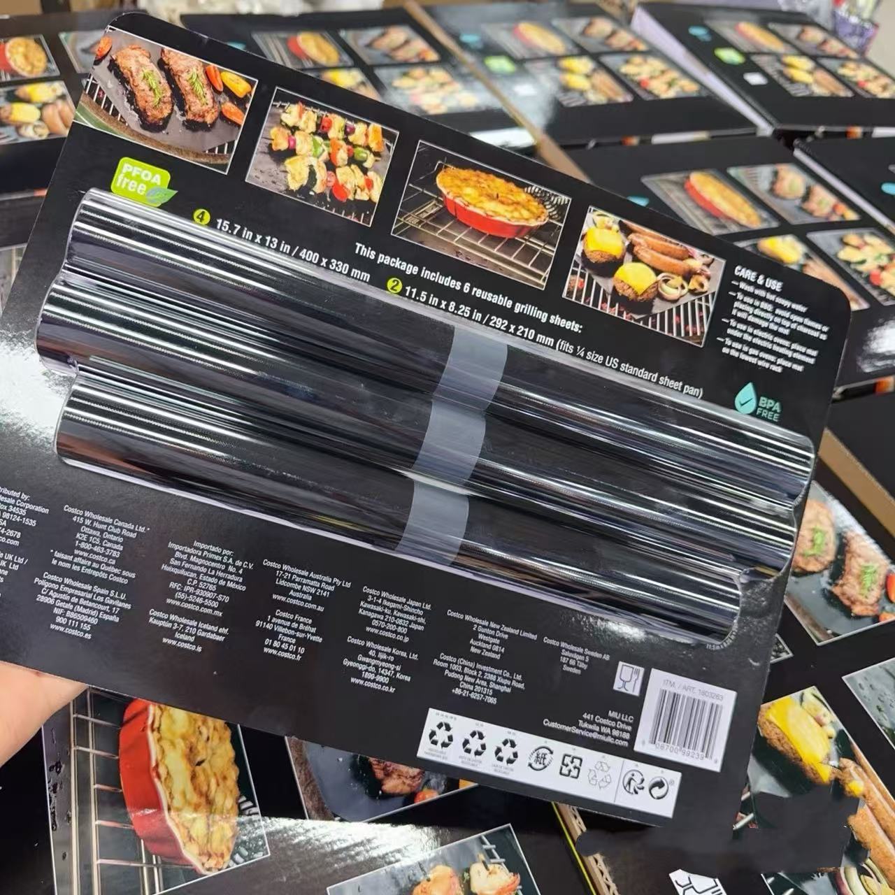 烧烤纸烧烤垫6件