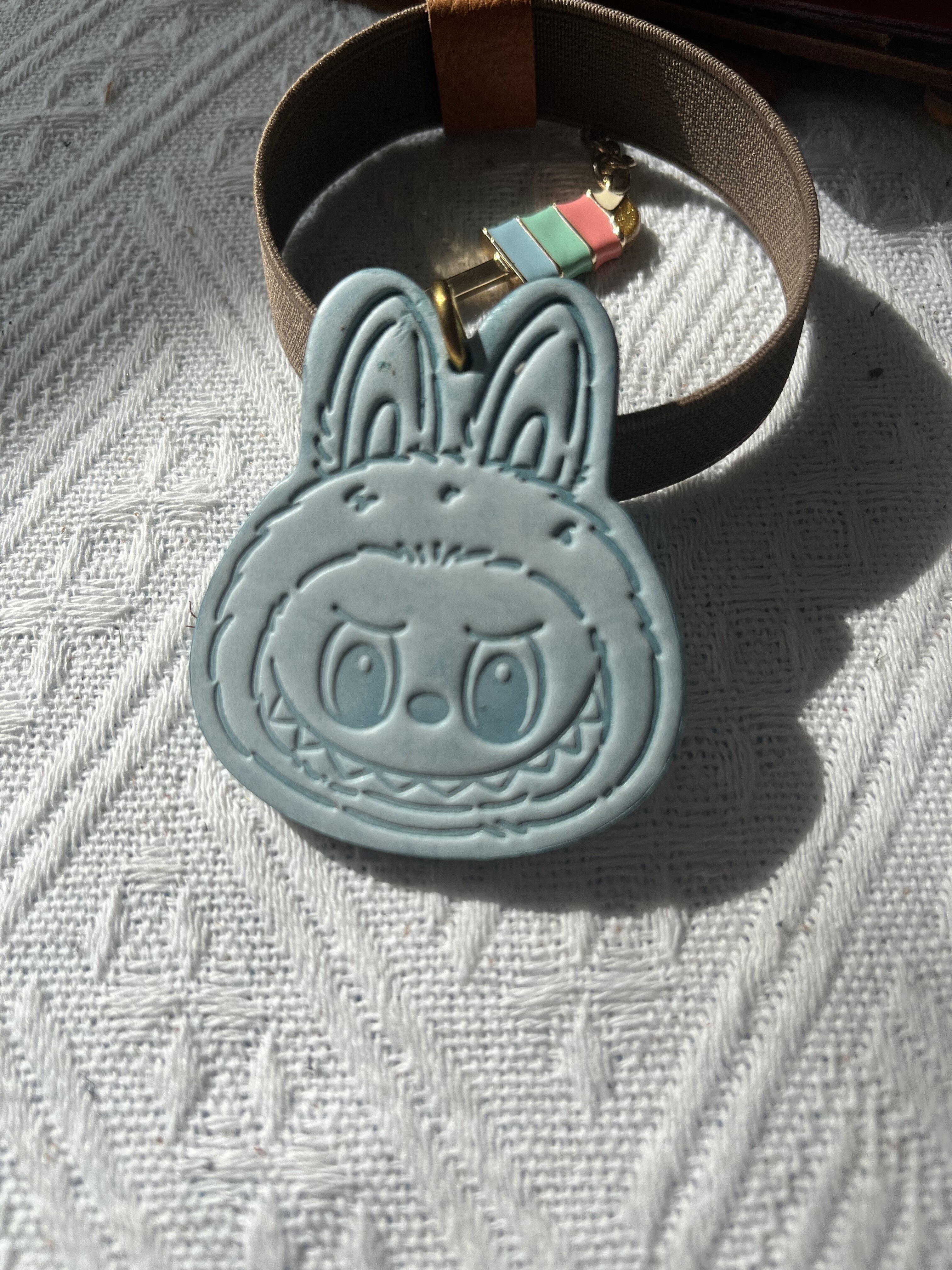 手工制作 真皮挂件 雾蜡皮